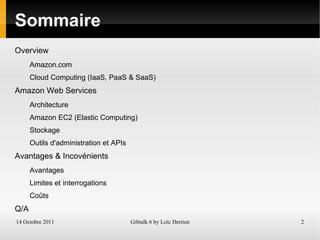 Sommaire Overview Amazon.com 