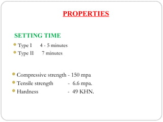 Glass Ionomer cement it s advancement. PPT