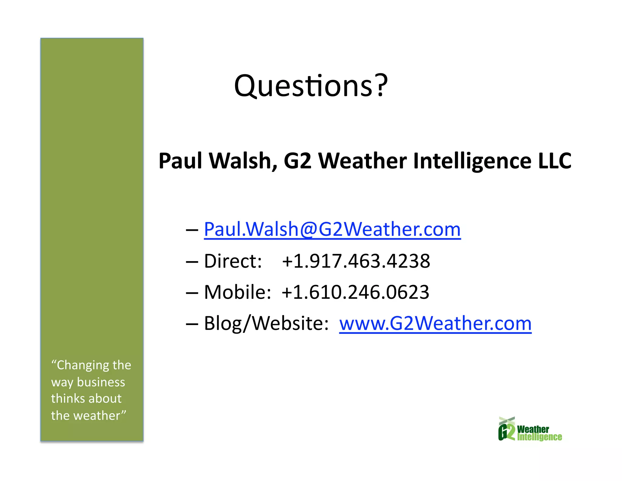 Climate Change and Future Food Insecurity