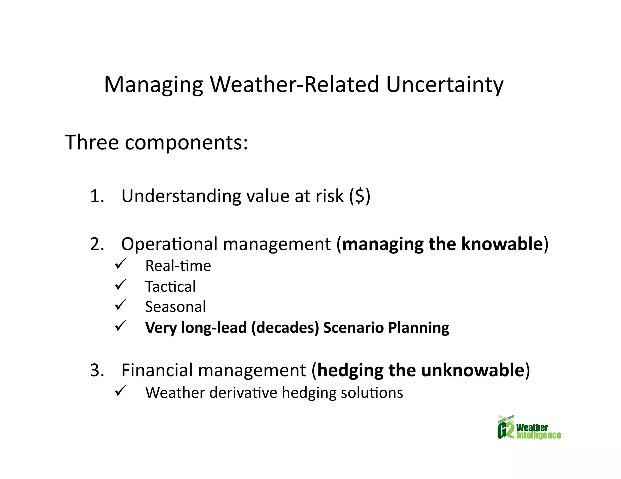 Climate Change and Future Food Insecurity