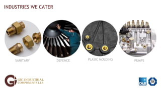 INDUSTRIES WE CATER
SANITARY DEFENCE PLASIC MOLDING PUMPS
 