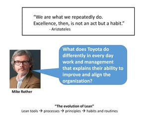 The continuous innovation model - combining Toyota Kata and TRIZ | PPTX