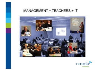 MANAGEMENT + TEACHERS + IT !
 