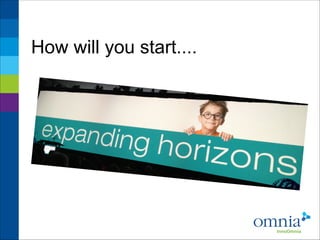 How will you start....

 