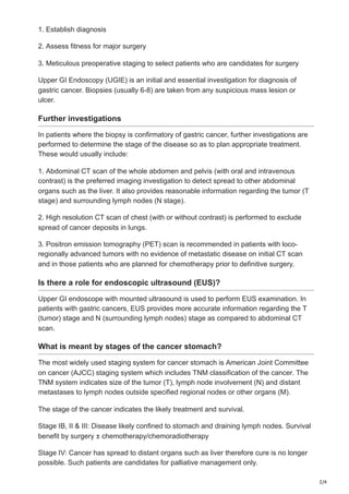 GASTRIC CANCER CERTIFICATION FORM visual data 8