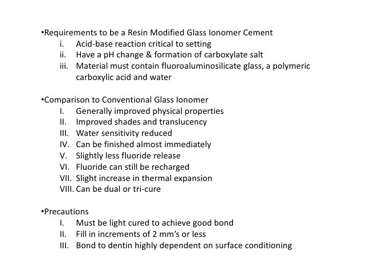 Glass Ionomer Cement (GIC) Science of Dental materials
