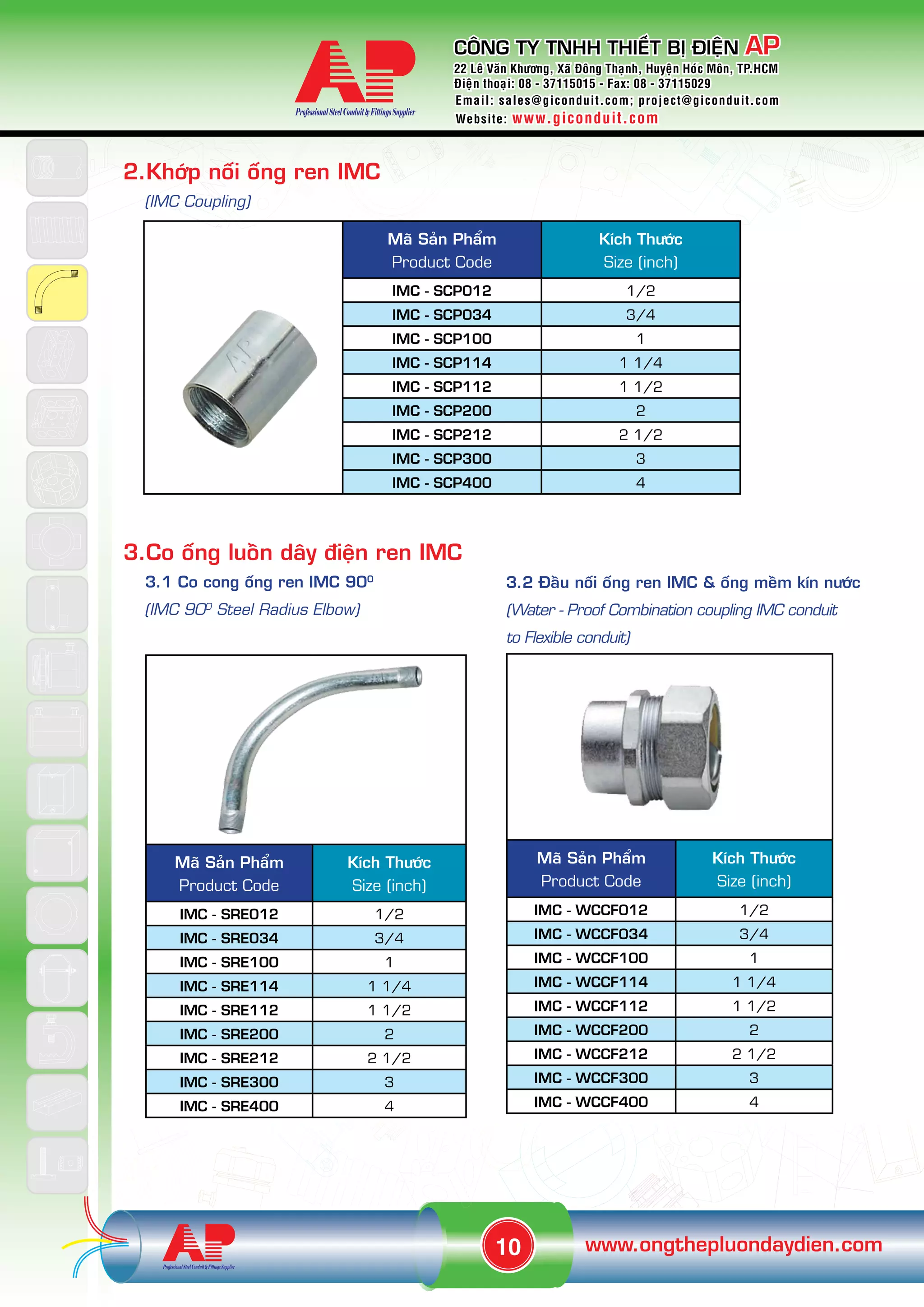 SALES@GICONDUIT.COM Steel Conduit Fittings Accessories | PDF