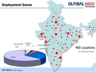 Deployment Zones 400 Locations Representative locations 
