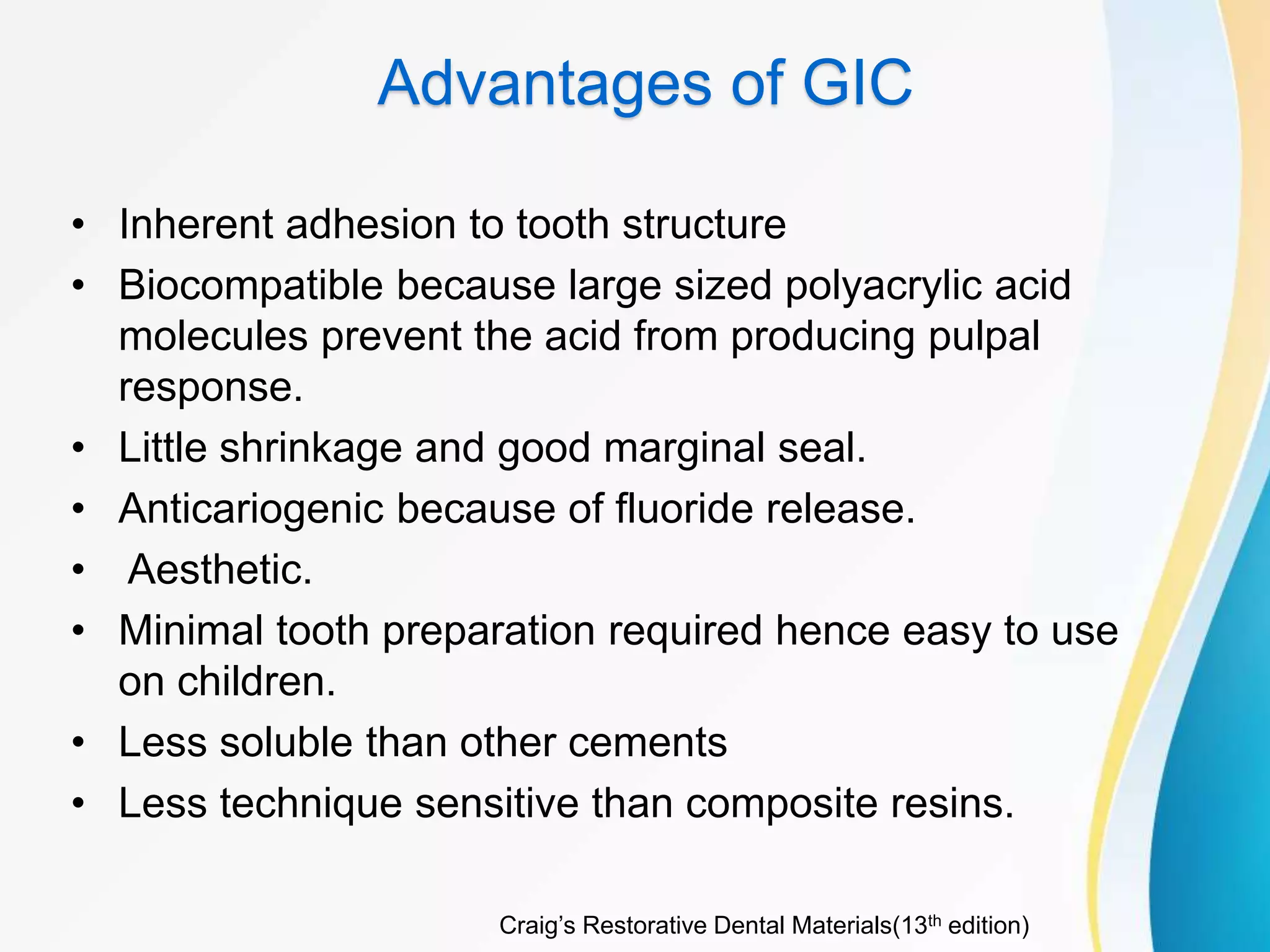Glass ionomer cement with recent advancements | PPTX