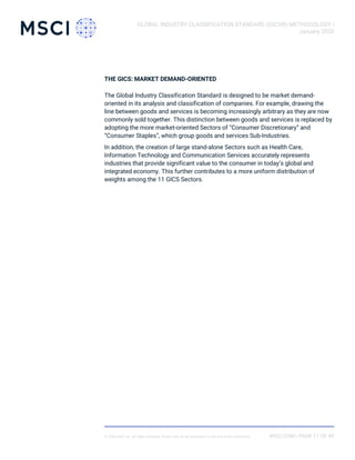 GICS Methodology 2020 to 2024 december valid | PDF