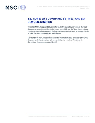 GICS Methodology 2020 to 2024 december valid | PDF