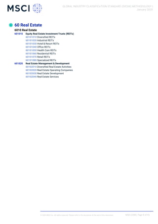 GICS Methodology 2020 to 2024 december valid | PDF