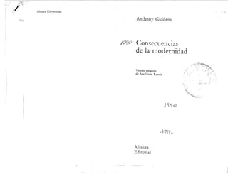 Giddens anthony-consecuencias-de-la-modernidad
