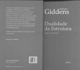 Giddens 2000 dualidade-da-estrutura-ag-ncia-e-estrutura-livro