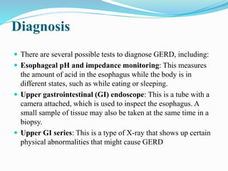 Gerd Testing Explained GI disorders & MNT | PPTX
