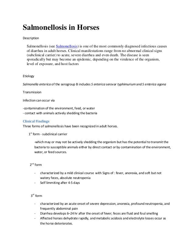 Gi disorders in horses