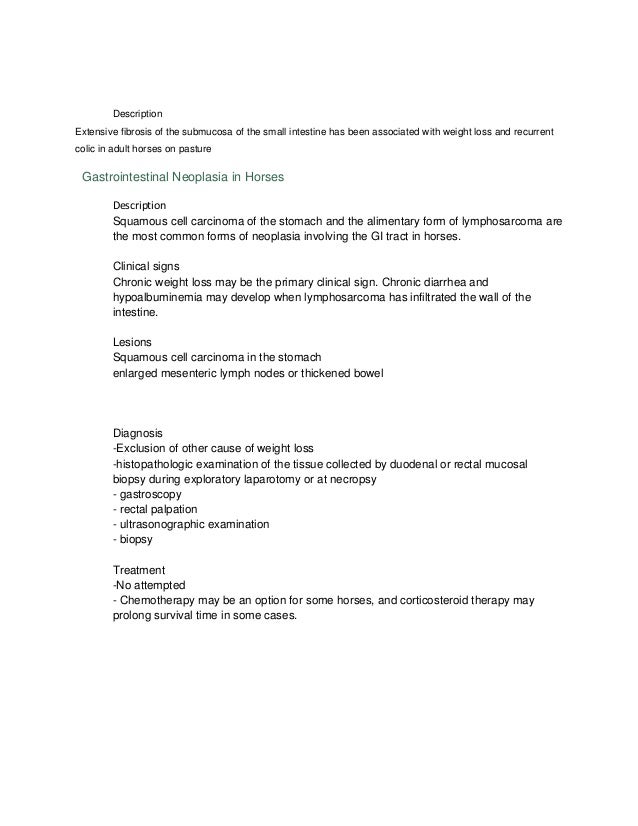 Causes Of Weight Loss In Horses Vue Con 2017