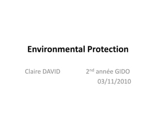 Gidowatch-environmental protection