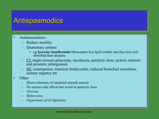 Gi drugs outline | PPT
