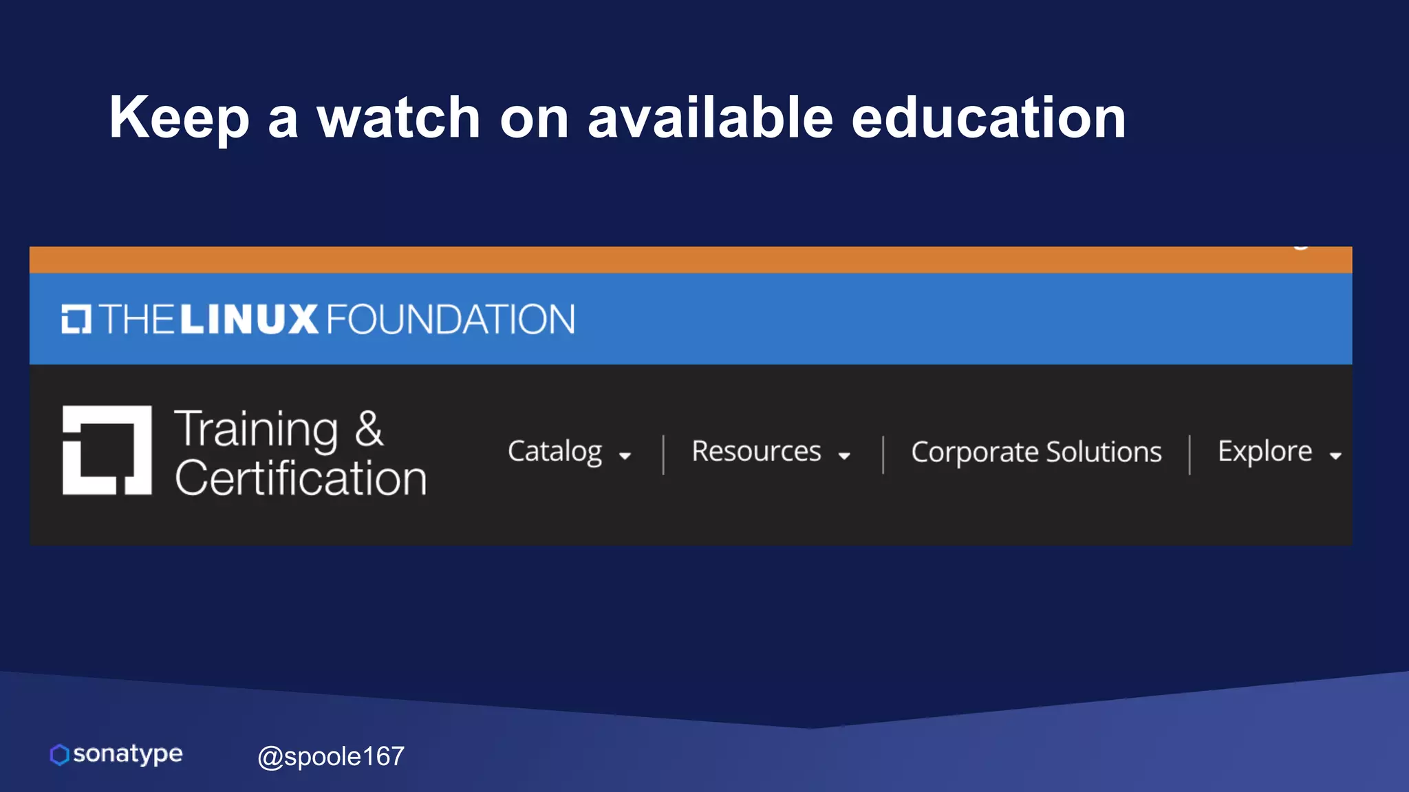 @spoole167
Keep a watch on available education
 