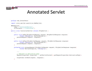 Annotated Servlet
 