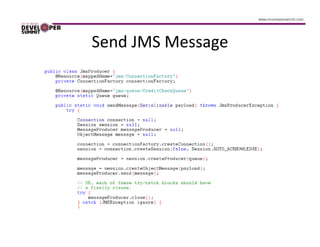 Send JMS Message
 