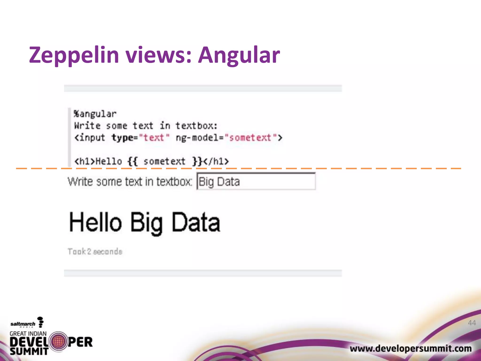Zeppelin views: Angular 44 