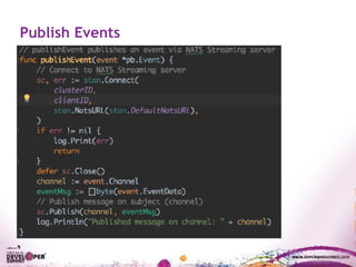 Publish Events
 