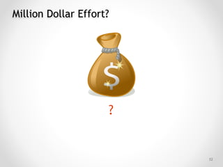 Million Dollar Effort?
!52
?
 