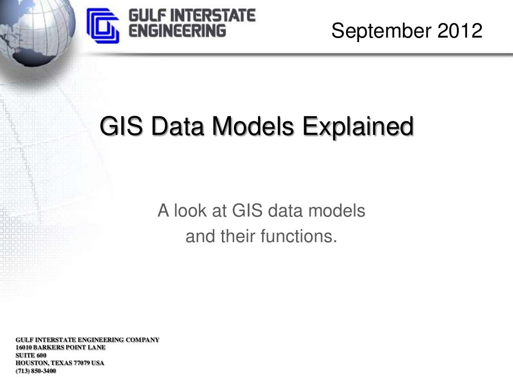 GIS Data Models Explained