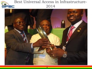 Best Universal Access in Infrastructure-
2014
 