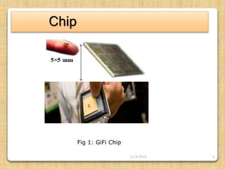 4
Chip
Fig 1: GiFi Chip
3/14/2020
 
