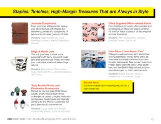 ASDMARKETWEEK / Gift + Novelties Buying Guide 2016 / asdonline.com 13
Mugs  Mason Jars
This is a great way to show some
pe...