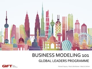 BUSINESS MODELING 101
GLOBAL LEADERS PROGRAMME
 