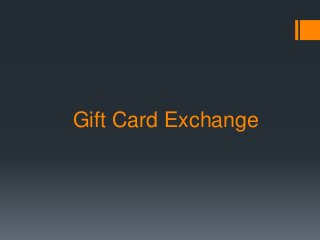 Gift Card Exchange
 