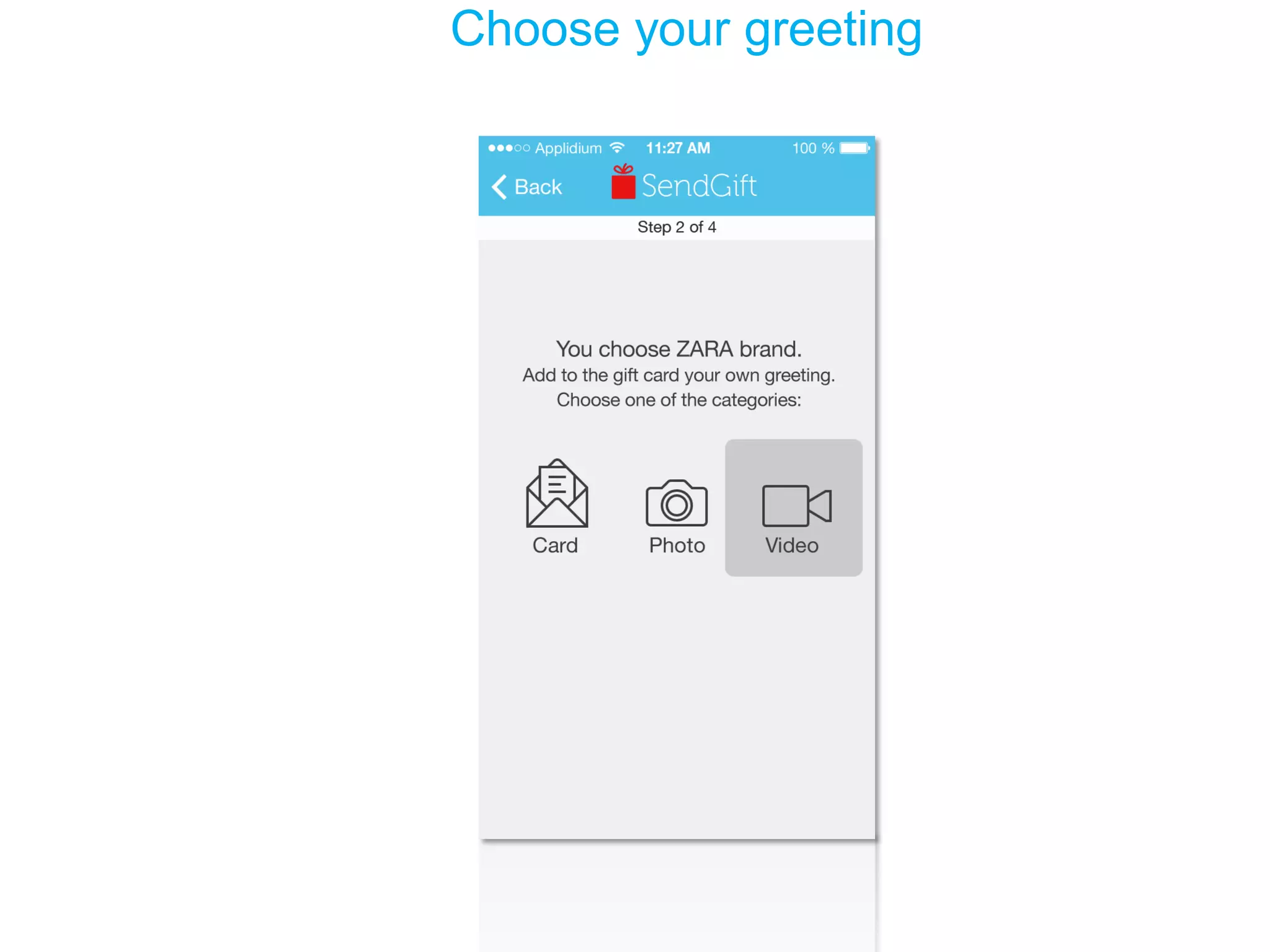 Choose your greeting  