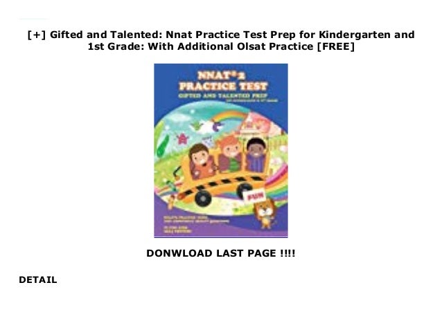 Gifted and Talented: Nnat Practice Test Prep for Kindergarten and 1st ...