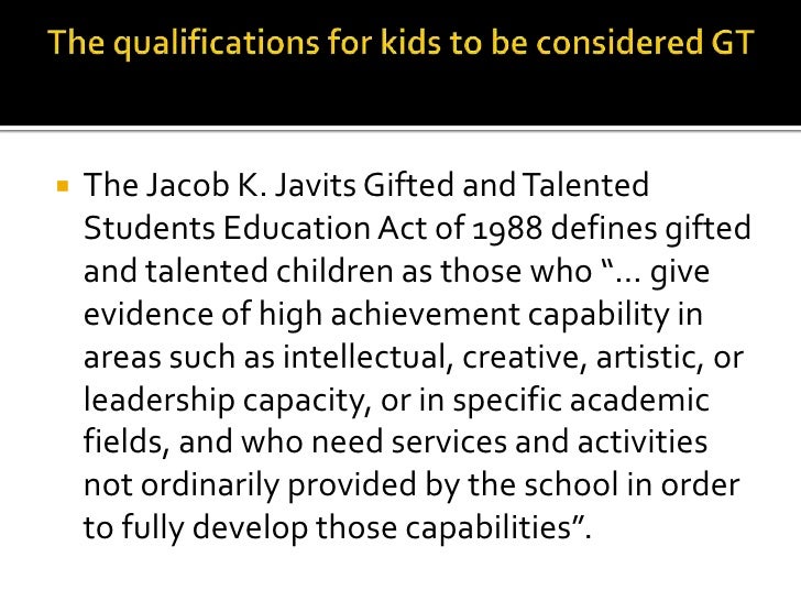 Br 11 The Qualifications For Kids To Be Considered Gt