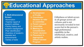 The Gifted and A Talented Child Learners | PPTX