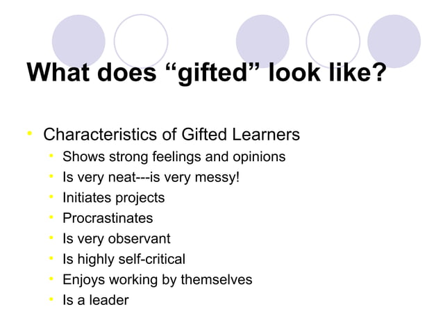 Gifted presentation 10 11 | PPT
