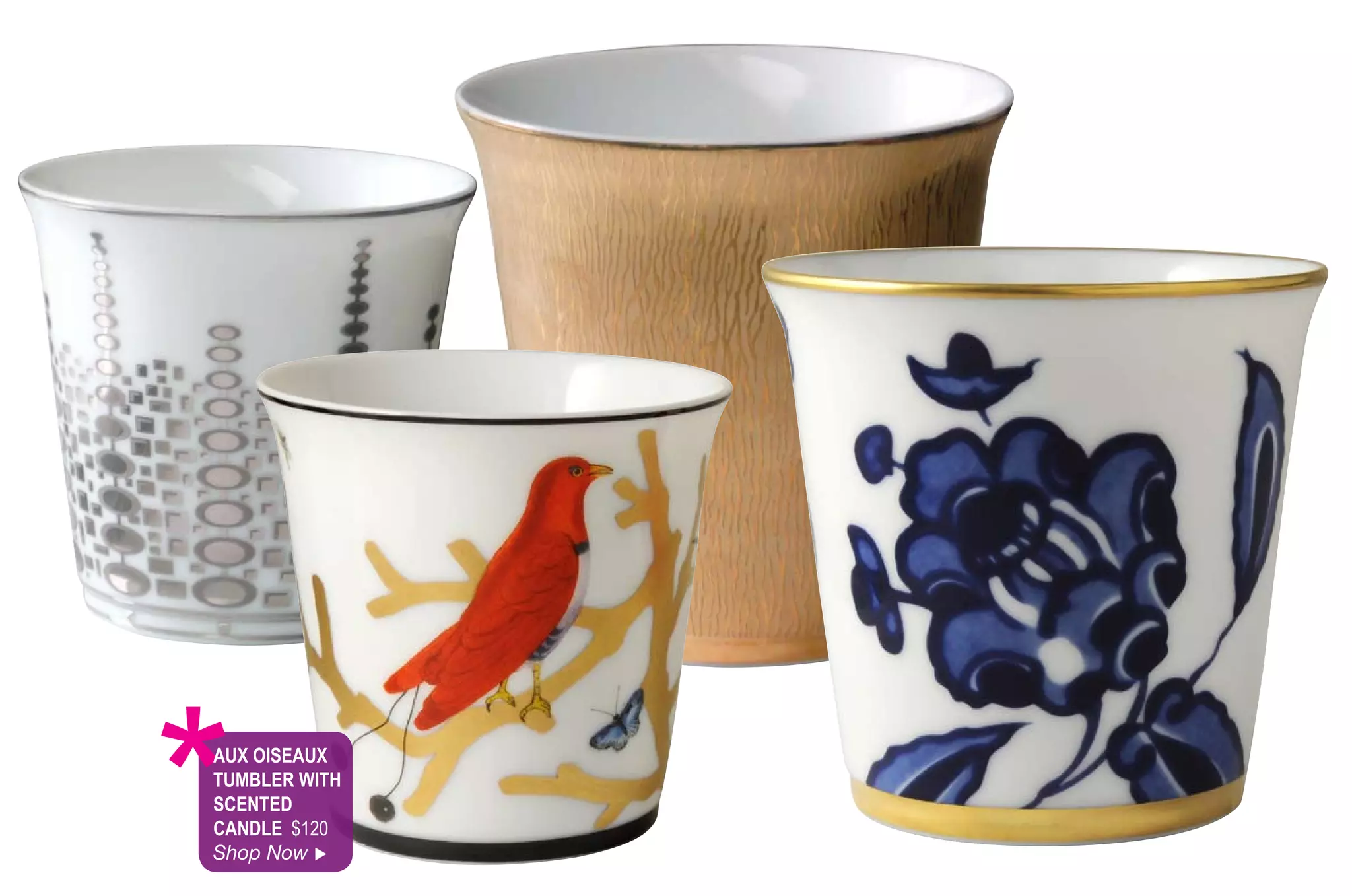 *
Aux oiSeAux
tuMBler With
SCented
CAndle $120
Shop Now 
 