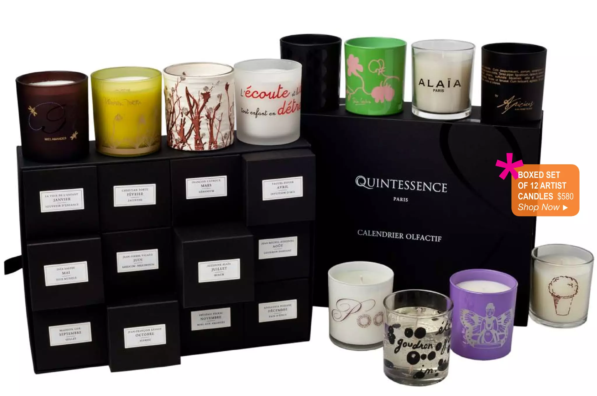 *
Boxed Set
of 12 ArtiSt
CAndleS $580
Shop Now 
 
