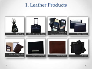 1. Leather Products
 