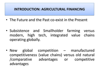 Gift mafuleka :cutting edge agric value chain financing | PPTX