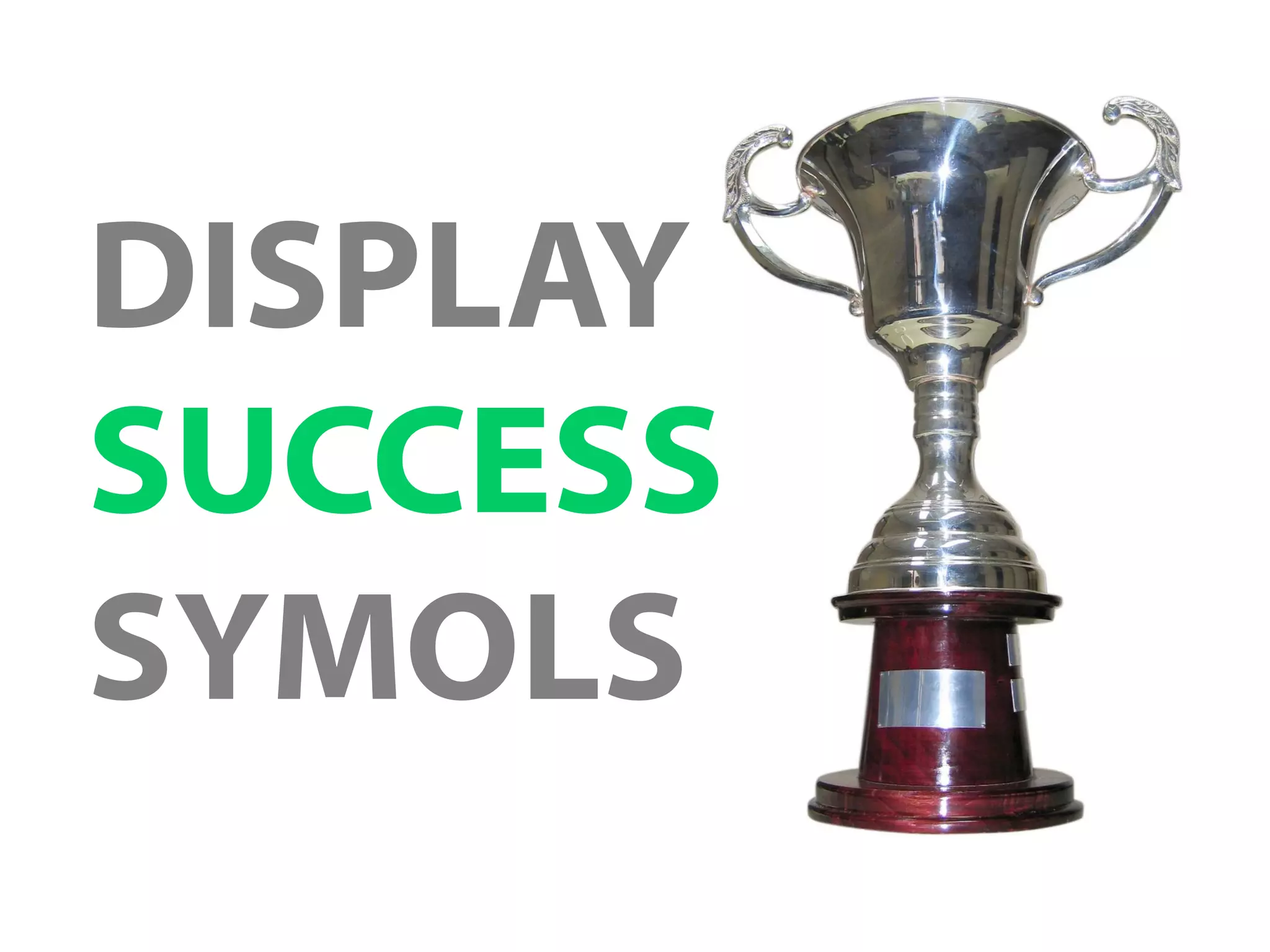 DISPLAY
SUCCESS
SYMOLS
 