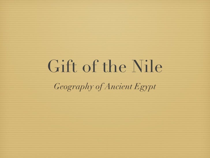 Gift of the nile ch