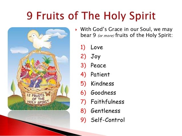 Gifts of the holy spirit & confirmation