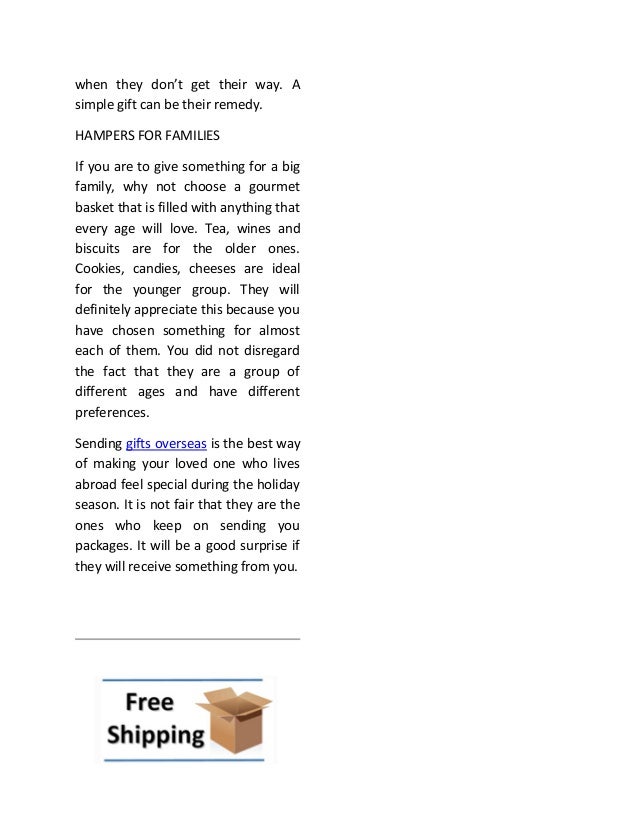 Gifts to send to australia