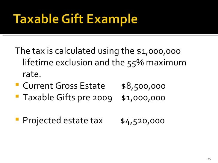 Making Taxable Gifts in 2010