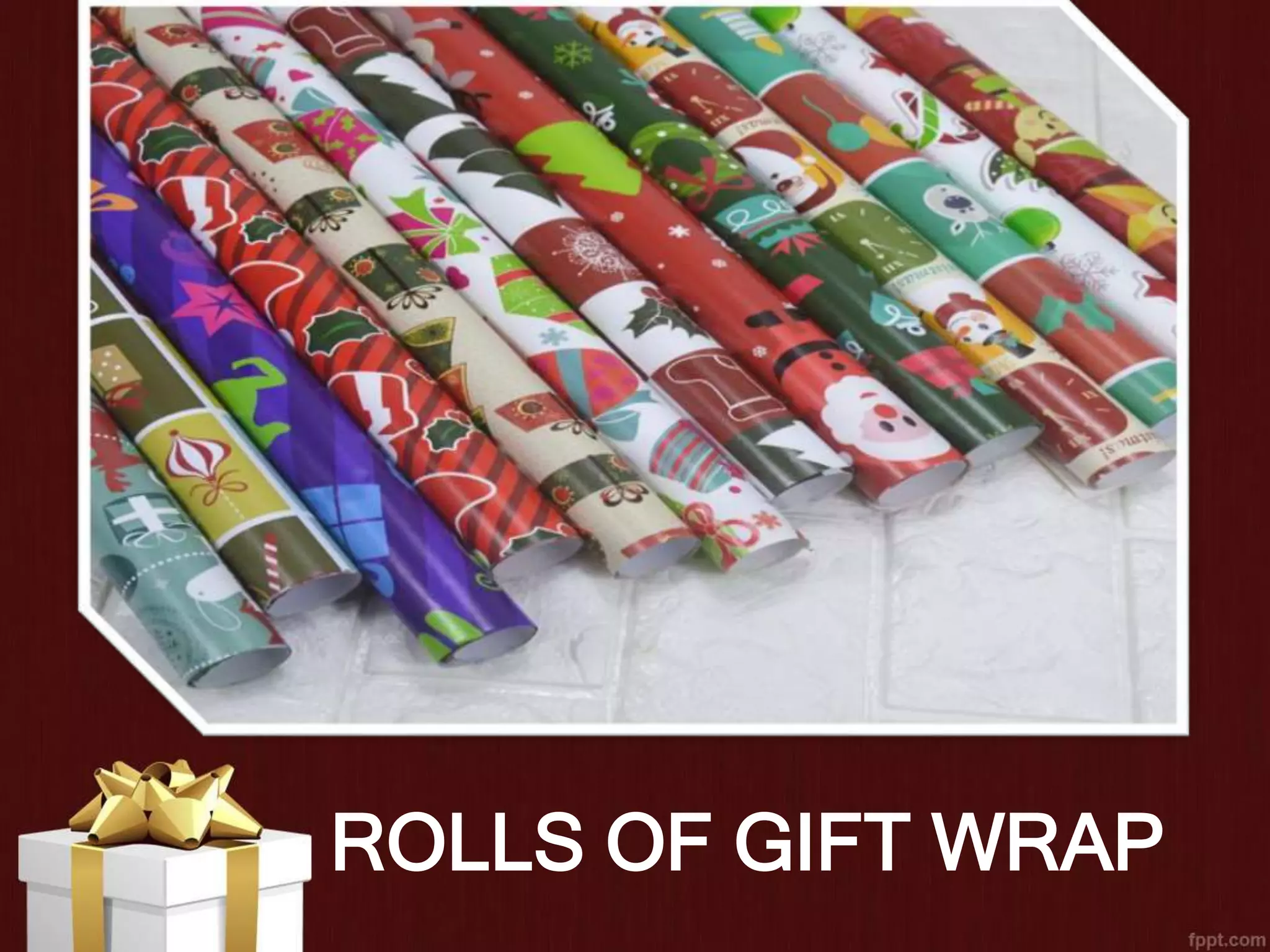 ROLLS OF GIFT WRAP